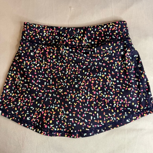 GAP Fit Skort Blue with Colorful Pattern Kids Skirt Activewear Sz S (6-7) - Picture 5 of 9